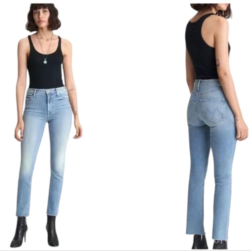Mother Jeans The Midrise Dazzler Ankle Fray Jackpot